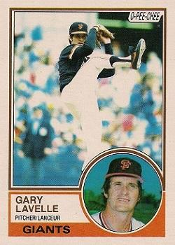 1983 O-Pee-Chee #376 Gary Lavelle Front