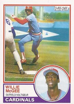 1983 O-Pee-Chee #49 Willie McGee Front