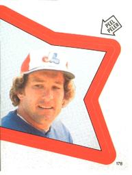 1983 O-Pee-Chee Stickers #178 Gary Carter Front