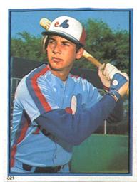 1983 O-Pee-Chee Stickers #321 Terry Francona Front