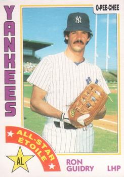 1984 O-Pee-Chee #204 Ron Guidry Front
