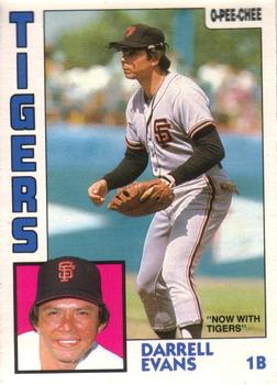 1984 O-Pee-Chee #325 Darrell Evans Front