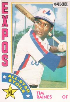 1984 O-Pee-Chee #390 Tim Raines Front