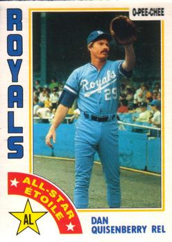 1984 O-Pee-Chee #69 Dan Quisenberry Front