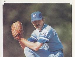 1984 O-Pee-Chee Stickers #9 Dan Quisenberry Front