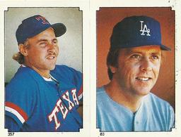 1984 Topps Stickers #83 / 357 Pete O'Brien / Rick Monday Front