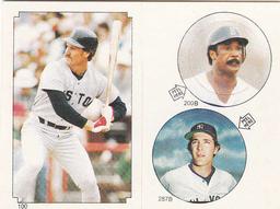 1984 Topps Stickers #100/ 200B/ 287B Wade Boggs / Jim Rice / Dave Righetti Front