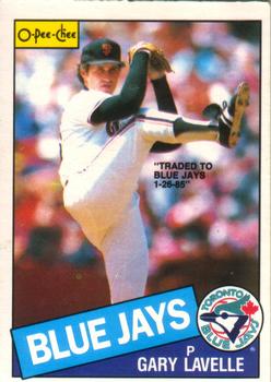 1985 O-Pee-Chee #2 Gary Lavelle Front