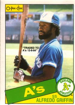 1985 O-Pee-Chee #361 Alfredo Griffin Front