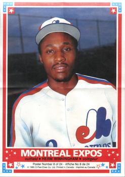1985 O-Pee-Chee - Posters #8 Herm Winningham Front