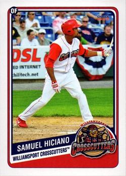 2013 Choice Williamsport Crosscutters #10 Samuel Hiciano Front