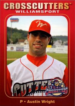 2011 Choice Williamsport Crosscutters #13 Austin Wright Front