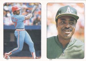 1985 Topps Stickers #139 / 325 Lonnie Smith / Joe Morgan Front