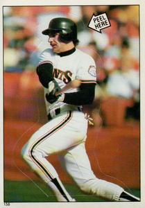 1985 Topps Stickers #158 Bob Brenly Front