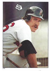 1985 Topps Stickers #210 Wade Boggs Front