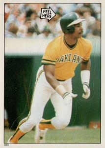 1985 Topps Stickers #323 Dwayne Murphy Front