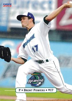2013 Choice Vermont Lake Monsters #23 Brent Powers Front