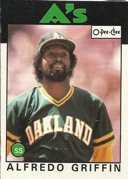 1986 O-Pee-Chee #121 Alfredo Griffin Front