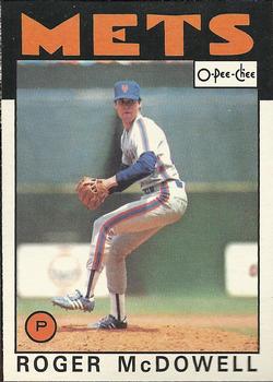 1986 O-Pee-Chee #139 Roger McDowell Front