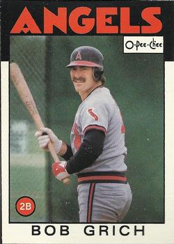 1986 O-Pee-Chee #155 Bob Grich Front