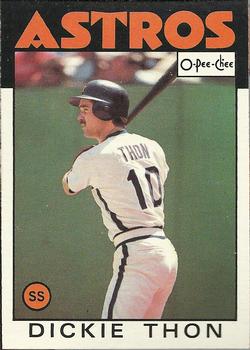 1986 O-Pee-Chee #166 Dickie Thon Front