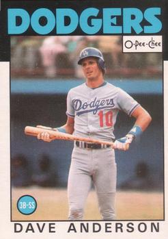 1986 O-Pee-Chee #29 Dave Anderson Front