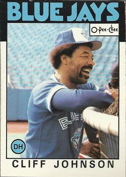 1986 O-Pee-Chee #348 Cliff Johnson Front