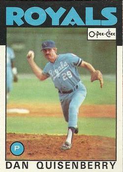 1986 O-Pee-Chee #50 Dan Quisenberry Front