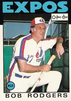 1986 O-Pee-Chee #141 Bob Rodgers Front