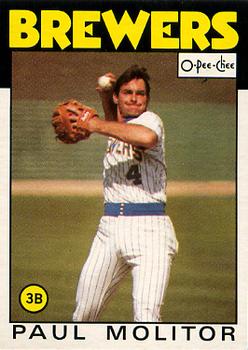 1986 O-Pee-Chee #267 Paul Molitor Front