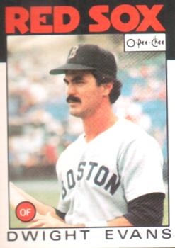 1987 Fleer Glossy #34 Dwight Evans Boston Red Sox 