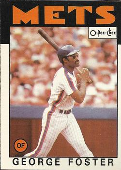 1986 O-Pee-Chee #69 George Foster Front