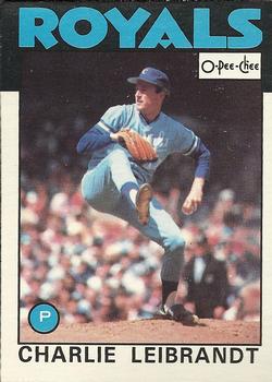1986 O-Pee-Chee #77 Charlie Leibrandt Front