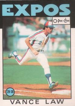 1986 O-Pee-Chee #99 Vance Law Front