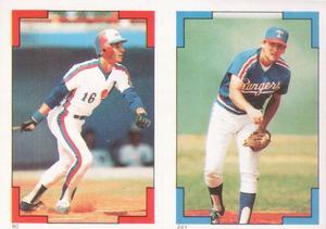 1986 O-Pee-Chee Stickers #80 / 241 Terry Francona / Charlie Hough Front