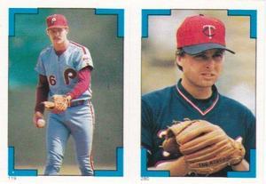 1986 O-Pee-Chee Stickers #119 / 280 Kevin Gross / Tim Teufel Front