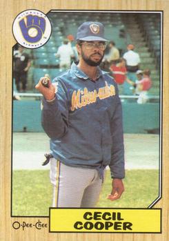 1987 O-Pee-Chee #10 Cecil Cooper Front
