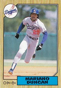 1987 O-Pee-Chee #199 Mariano Duncan Front