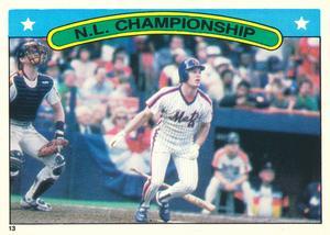 1987 O-Pee-Chee Stickers #13 N.L. Championship Series Front