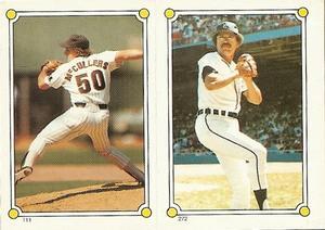 1987 O-Pee-Chee Stickers #111 / 272 Lance McCullers / Willie Hernandez Front