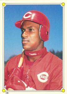 1987 O-Pee-Chee Stickers #136 Eric Davis Front