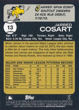2014 Topps Archives #13 Jarred Cosart Back