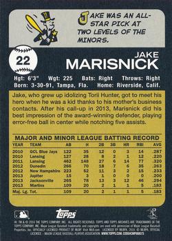 2014 Topps Archives #22 Jake Marisnick Back