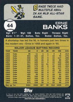 2014 Topps Archives #44 Ernie Banks Back