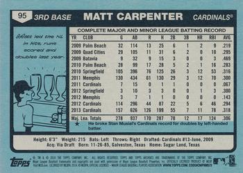 2014 Topps Archives #95 Matt Carpenter Back