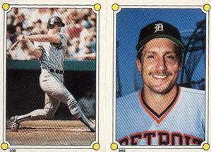 1987 Topps Stickers #108 / 269 Terry Kennedy / Lance Parrish Front