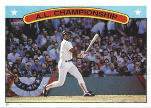 1987 Topps Stickers #17 A.L. Championship Series Front