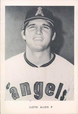 1972 California Angels Photocards #NNO Lloyd Allen Front