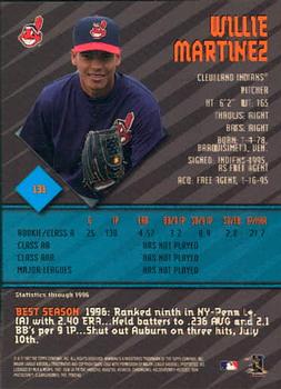 1997 Bowman's Best #131 Willie Martinez Back