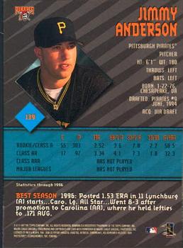 1997 Bowman's Best #139 Jimmy Anderson Back